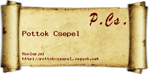Pottok Csepel névjegykártya